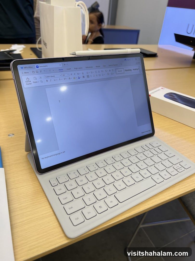 Tablet with Keyboard and Stylus
