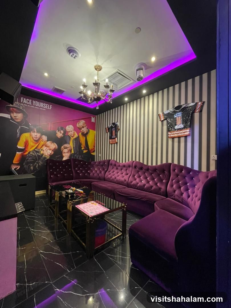 Karaoke Room with BTS Decor