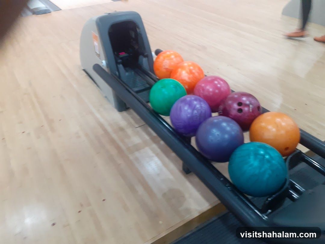 Bowling Balls on Rack