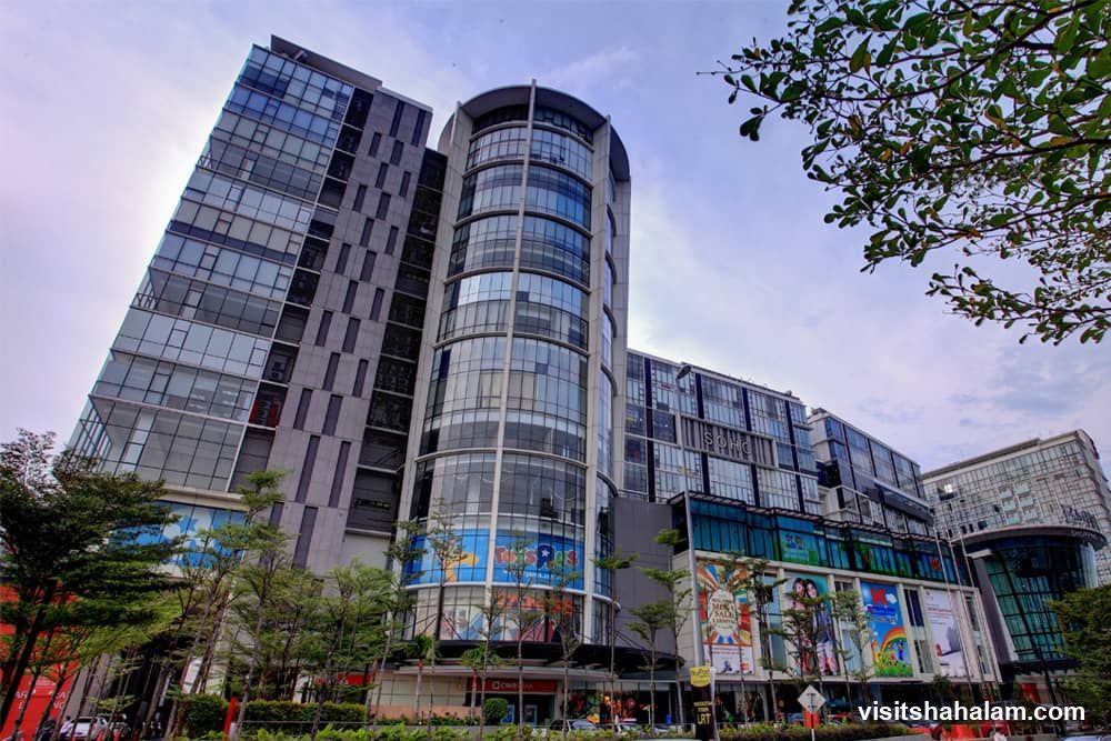 Modern Building Facade with Retail Spaces