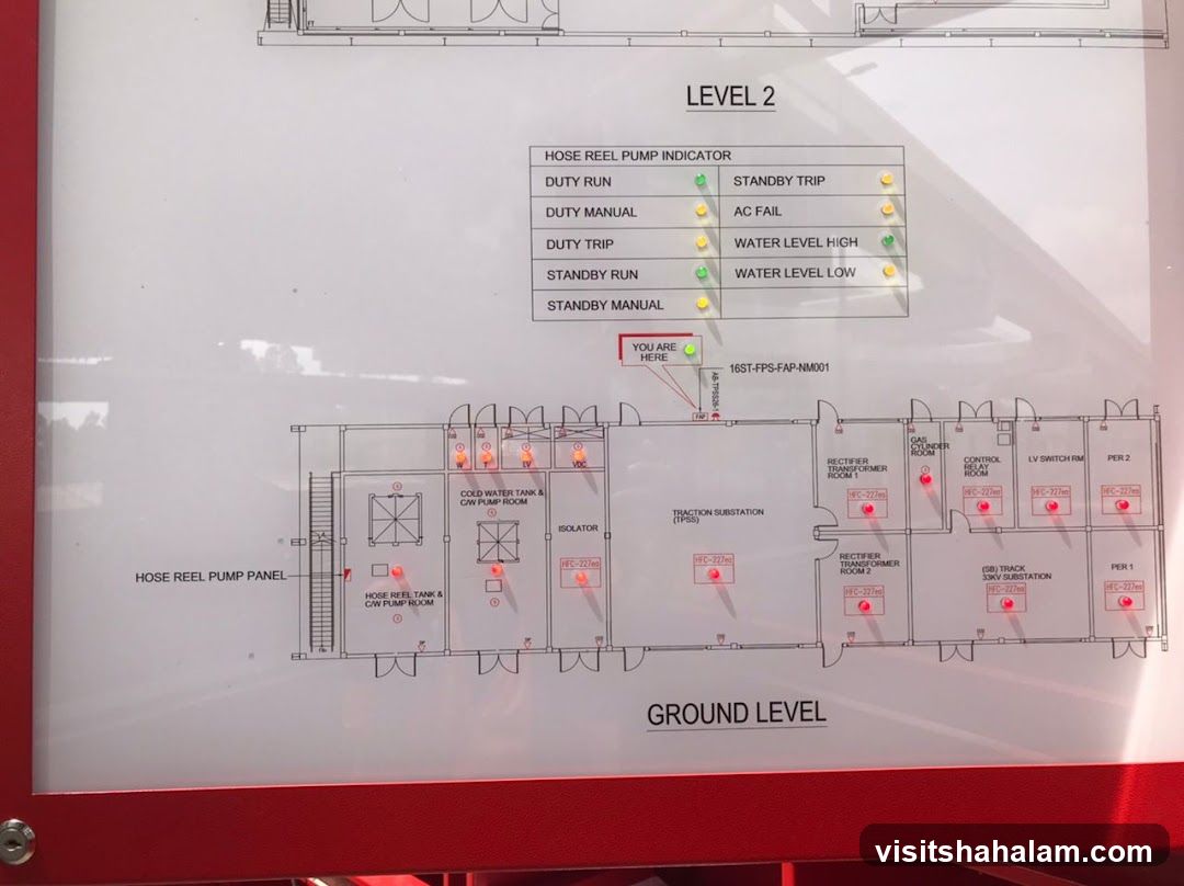 Building Floor Plan with Status Indicators