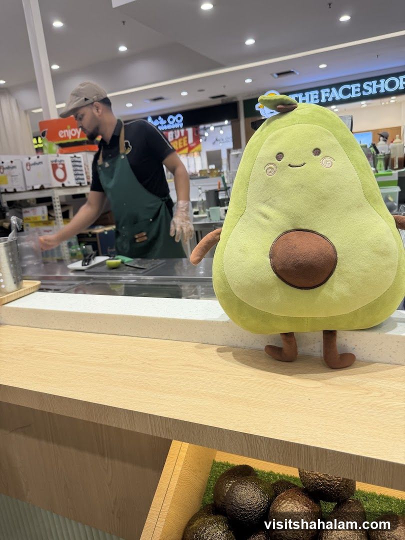 Avocado Plush Toy at Juice Bar