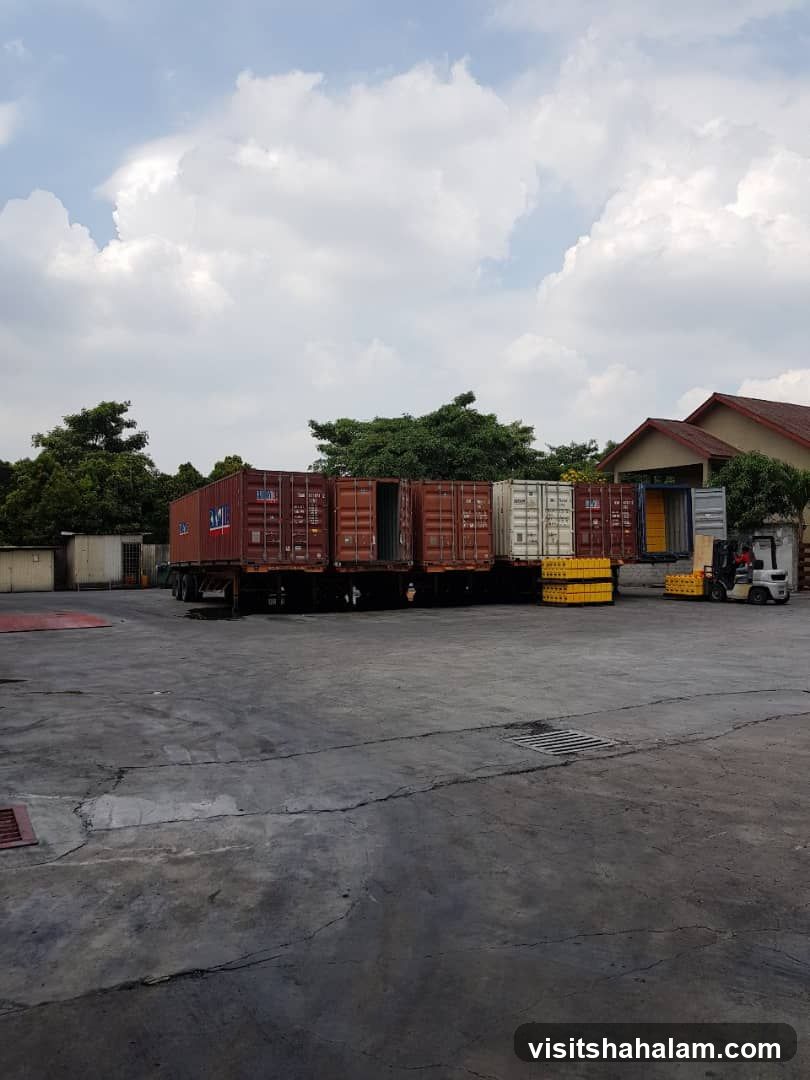 Shipping Containers at a Yard