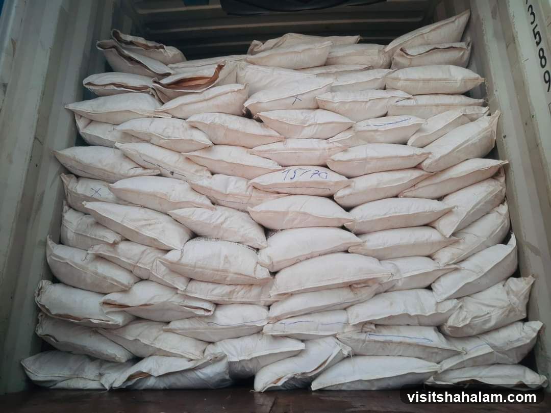 Sacks of Goods in a Container
