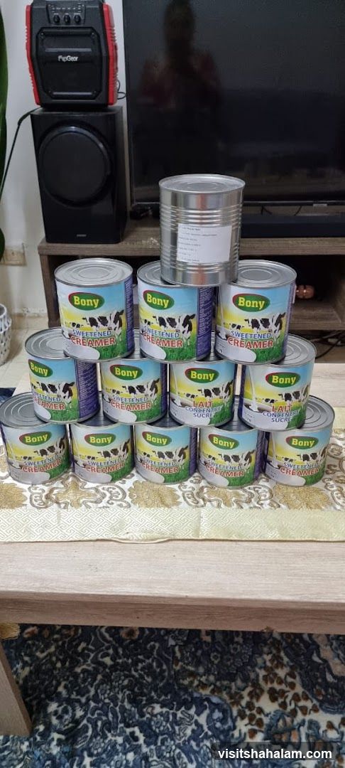 Cans of Sweetened Creamer