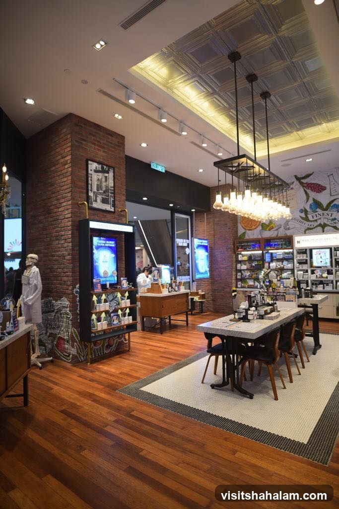 Interior of a retail store