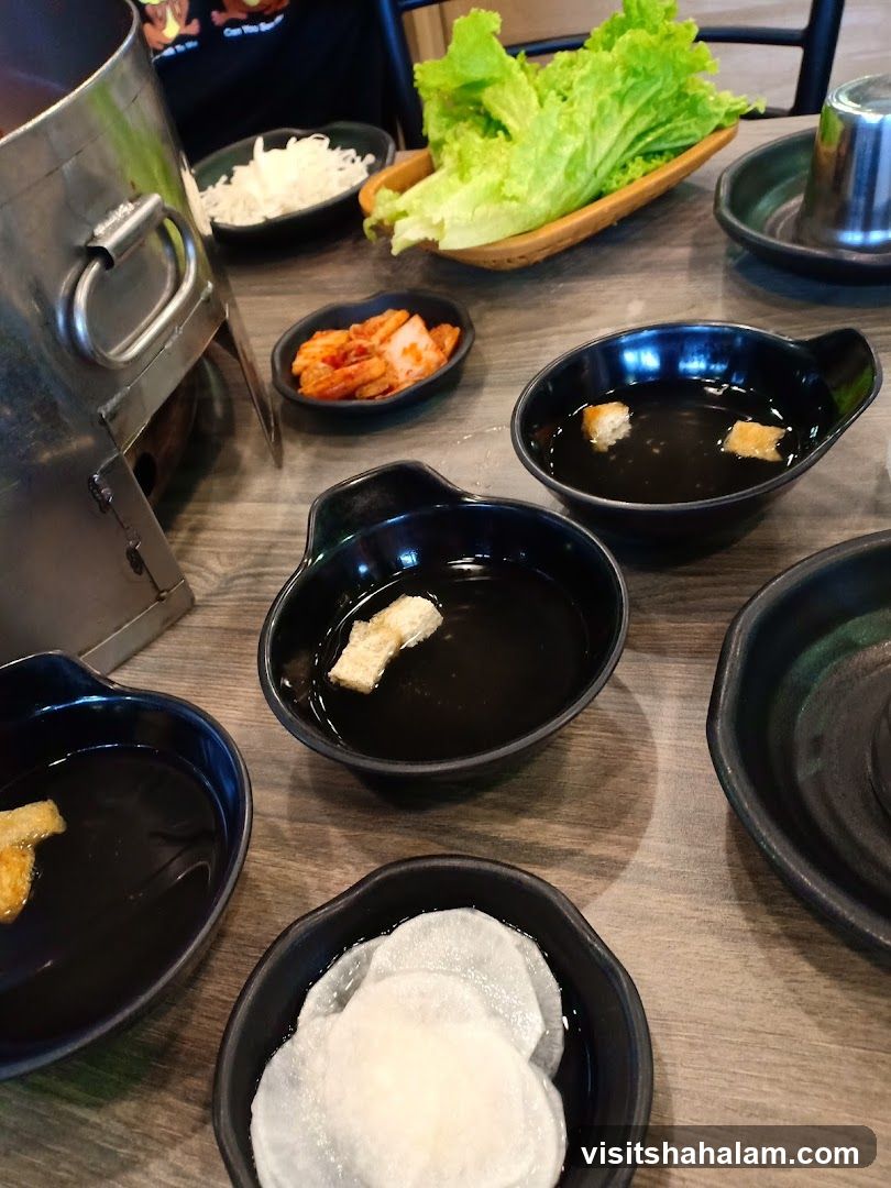 Table Setting with Korean Side Dishes