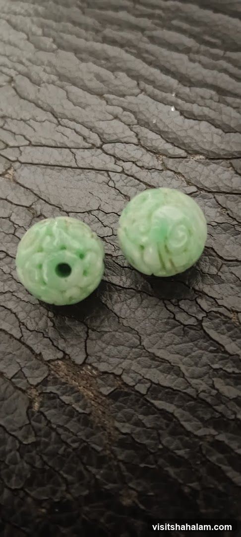 Carved Jade Beads