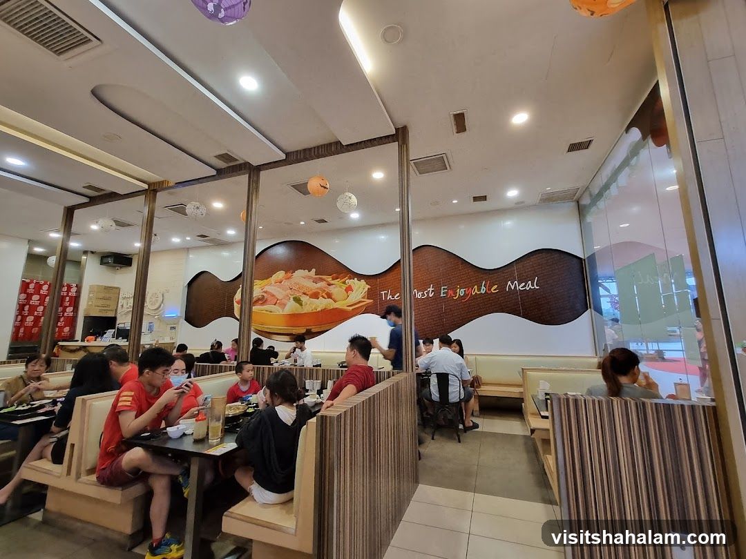 Restaurant Interior with Diners