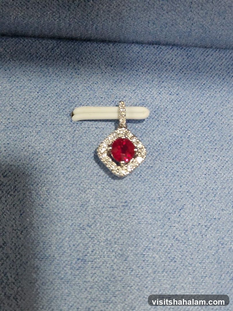 Diamond and Ruby Pendant