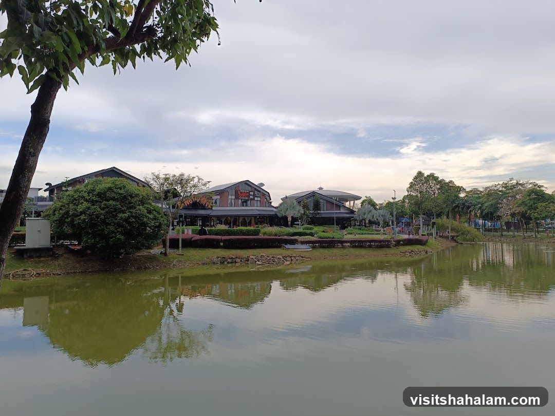 Waterfront Buildings and Lake