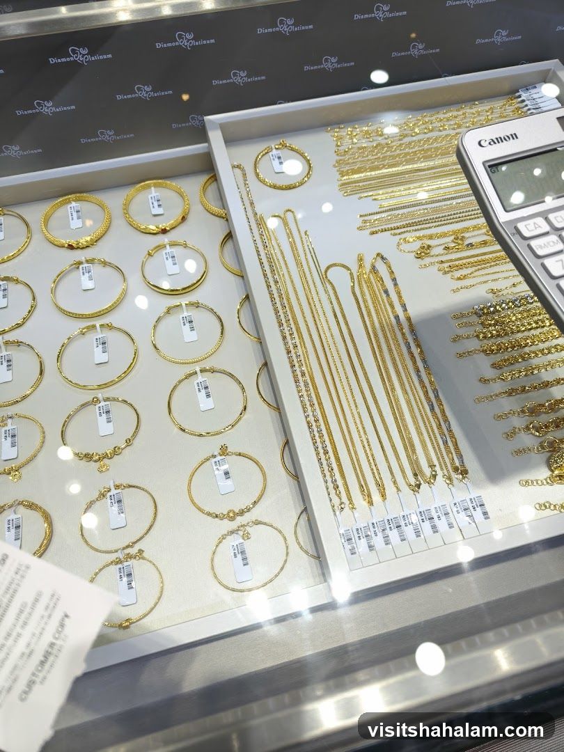 Gold Jewelry Display