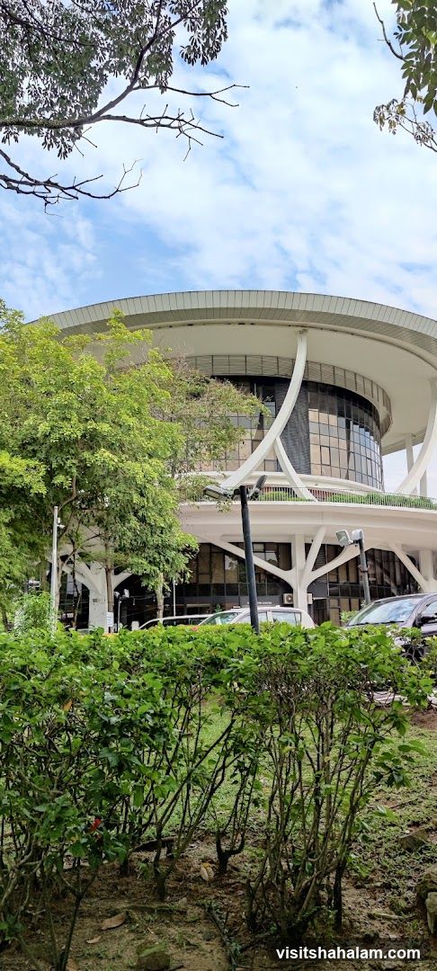 Modern Building with Greenery