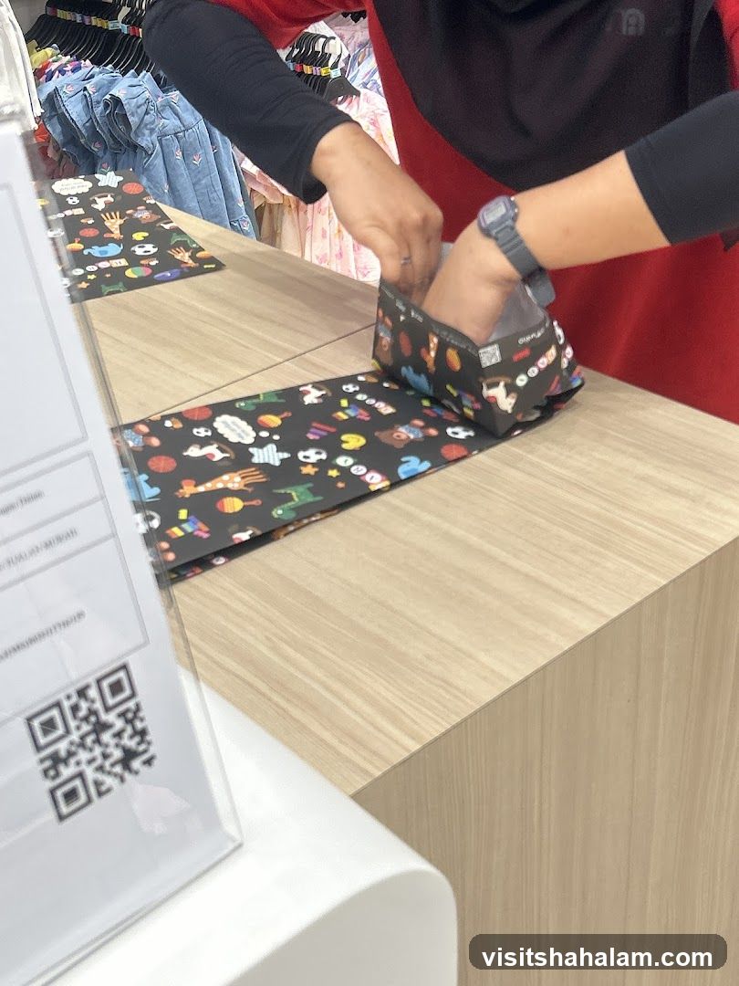 Counter with Decorative Packaging