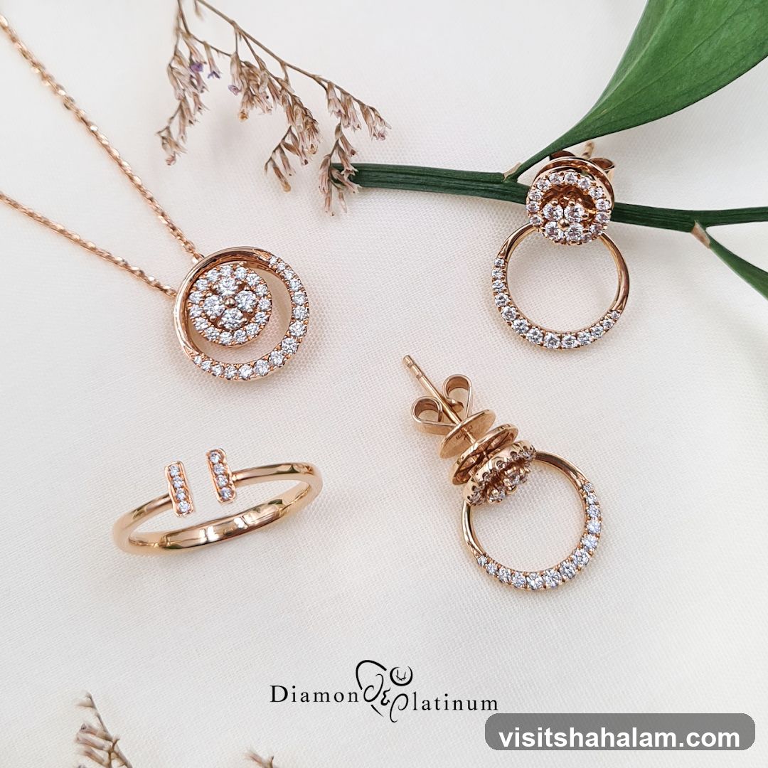 Diamond and Platinum Jewelry Set