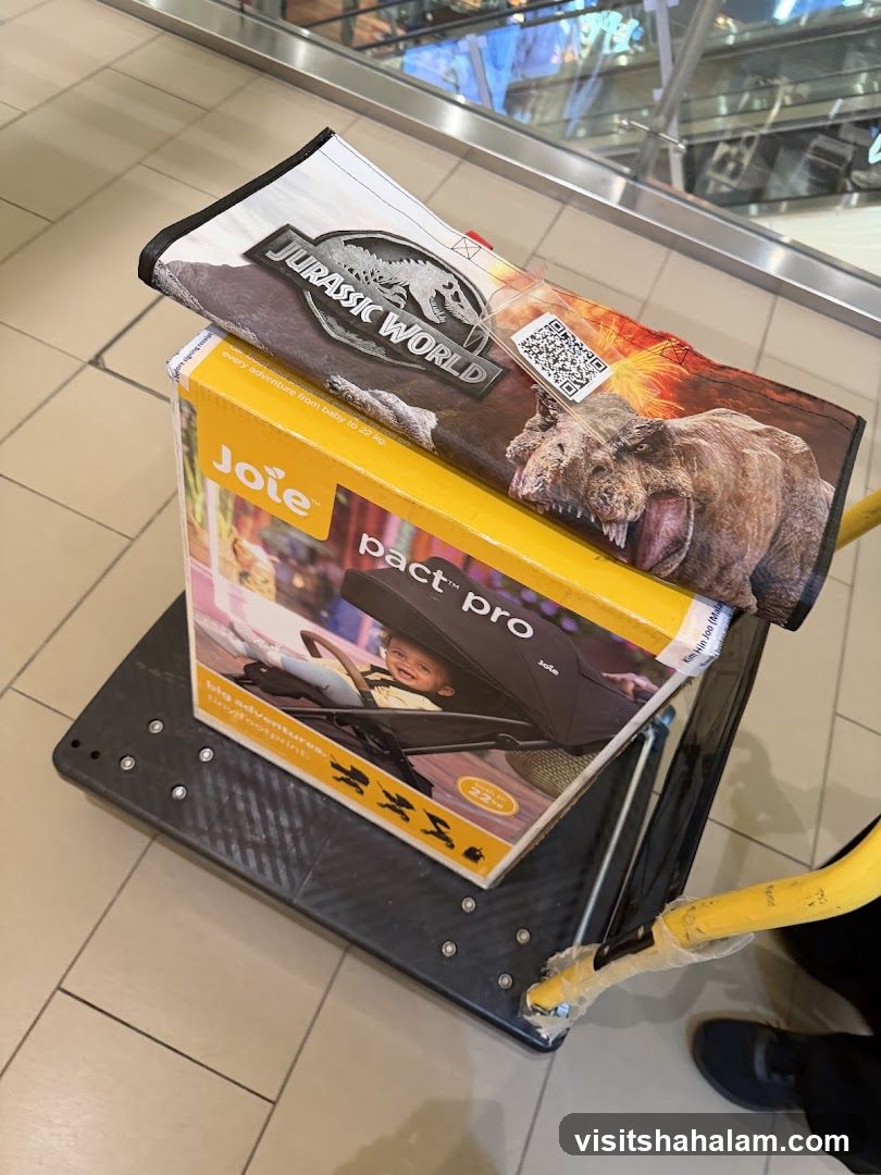 Jurassic World and Joie Pact Pro Stroller