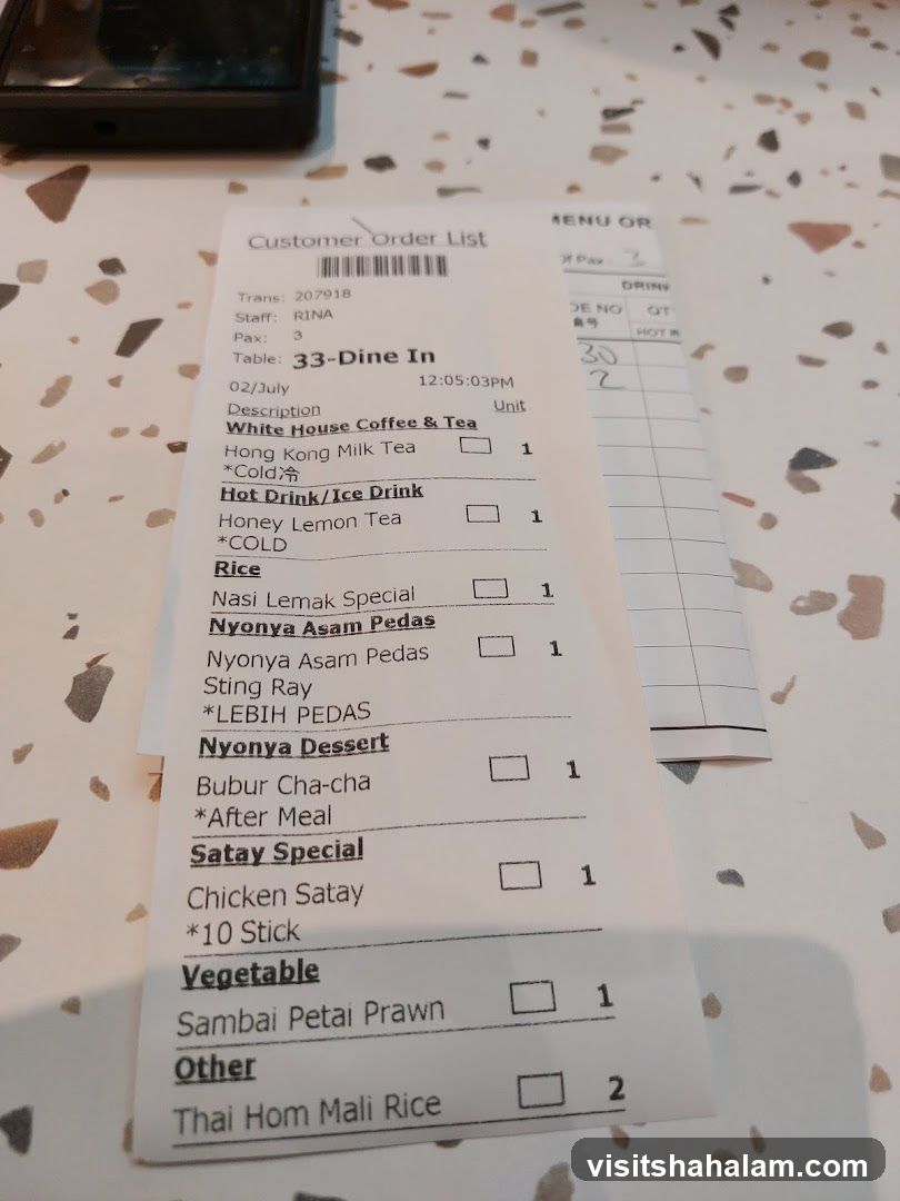 Customer Order List