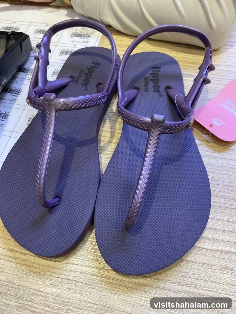 Purple Flip-Flop Sandals