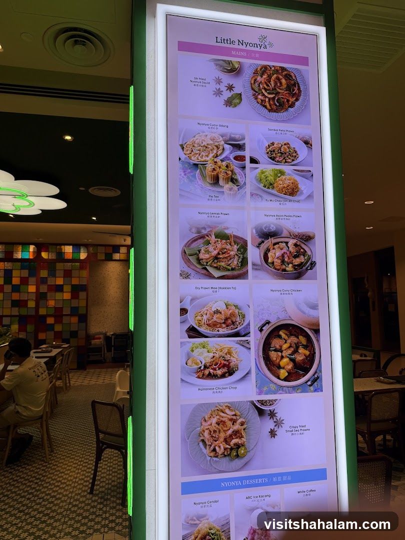 Little Nyonya Menu