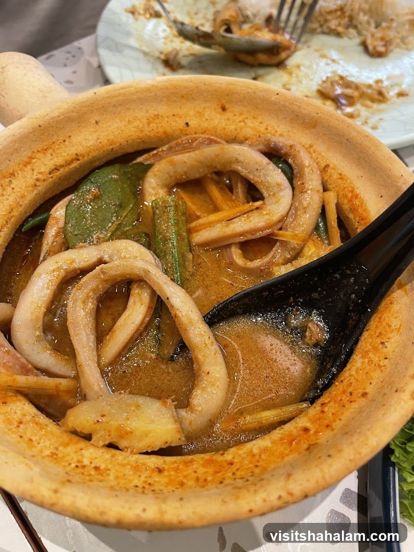 Squid Curry in Clay Pot