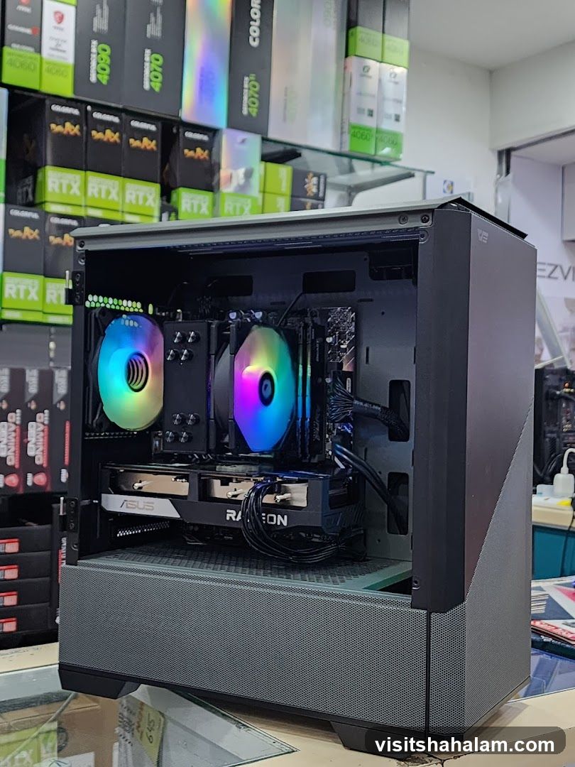 Computer Case with Components