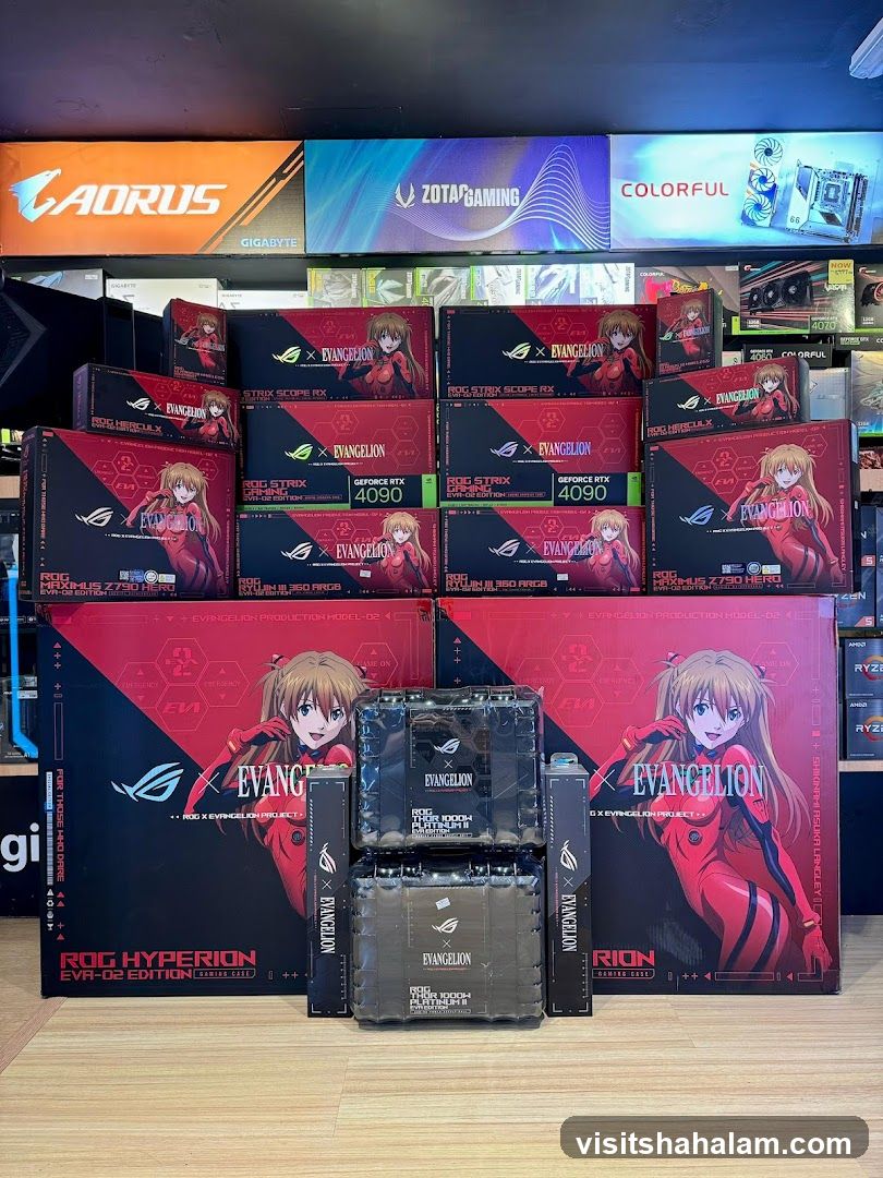 Computer Components with Evangelion Theme
