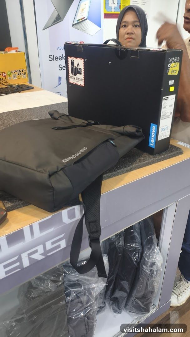 Lenovo Laptop Box and Backpack