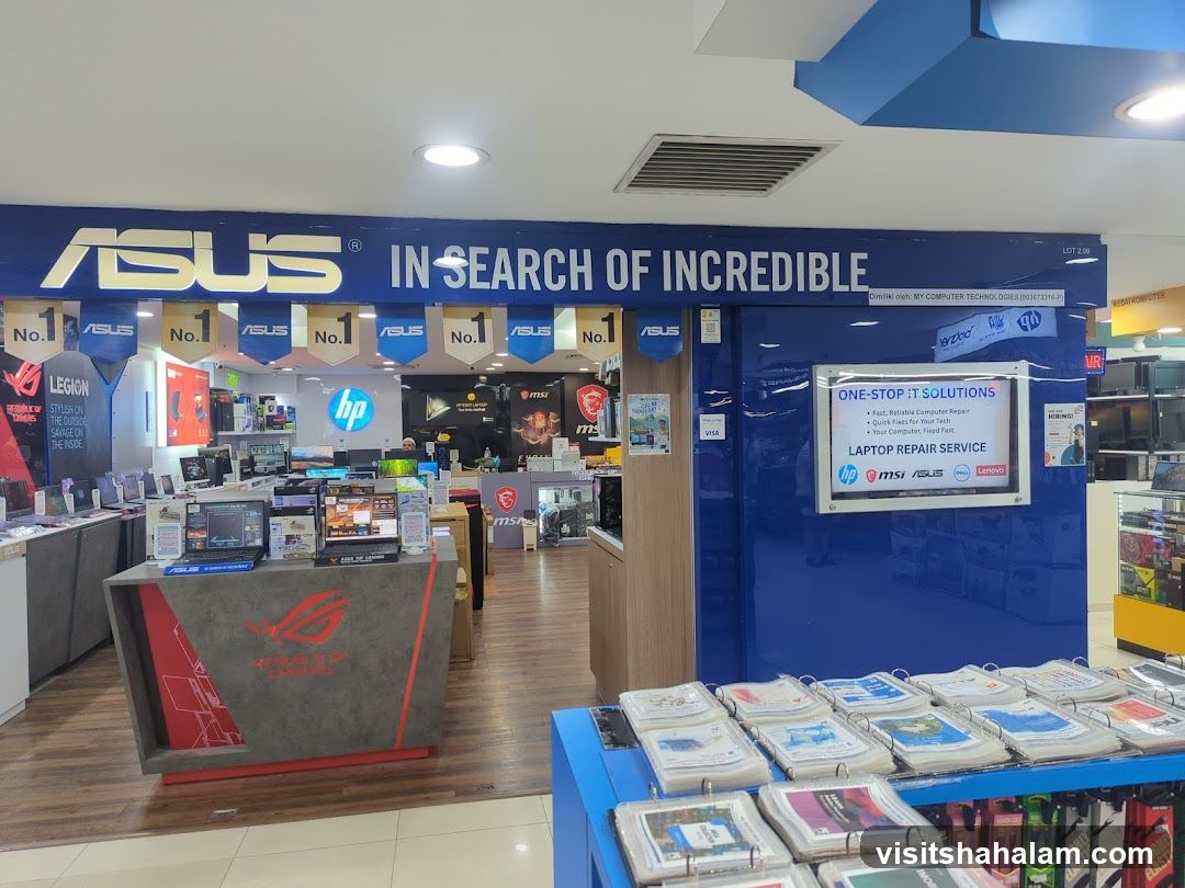 Computer Store with ASUS Branding