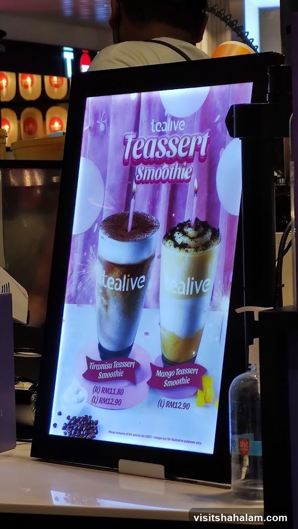 Teassert Smoothie Menu