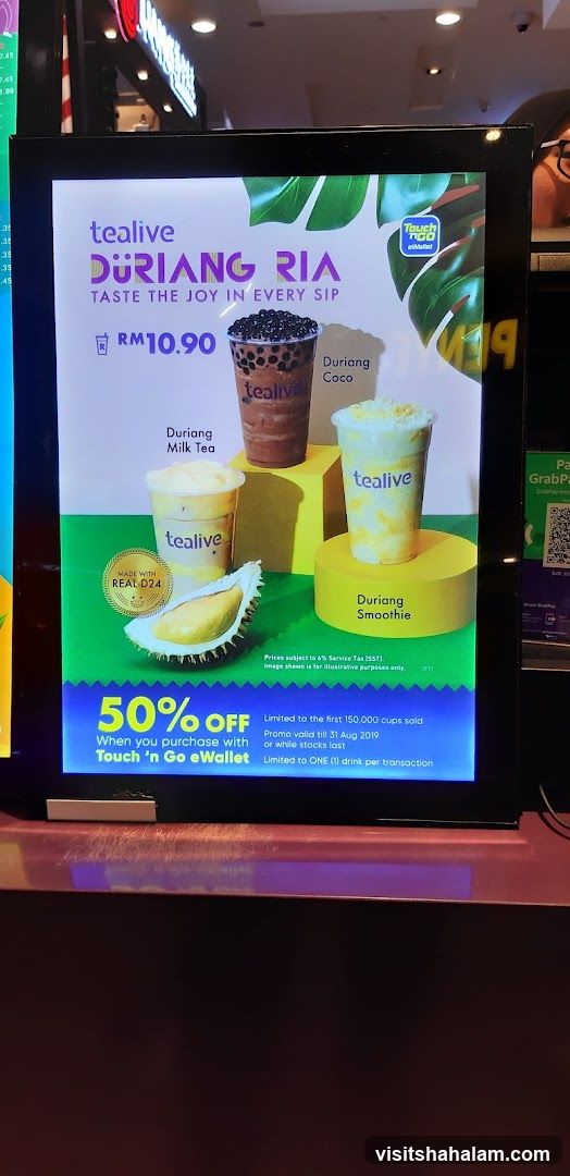 Tealive Durian Promotion