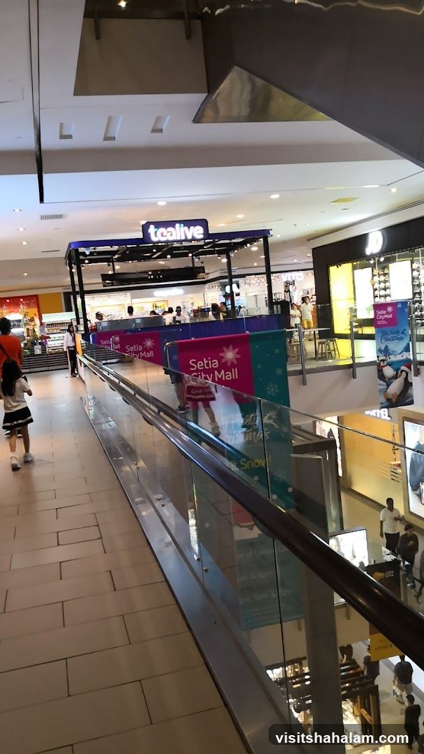 Mall Interior with Tealive Kiosk