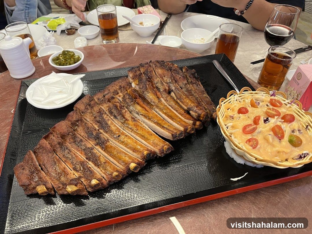 Rack of Ribs with Salad
