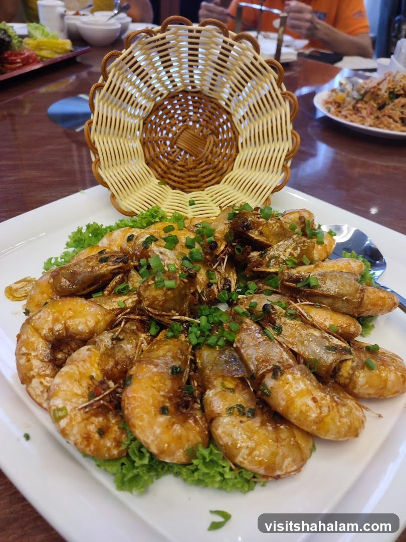Plate of Fried Shrimp