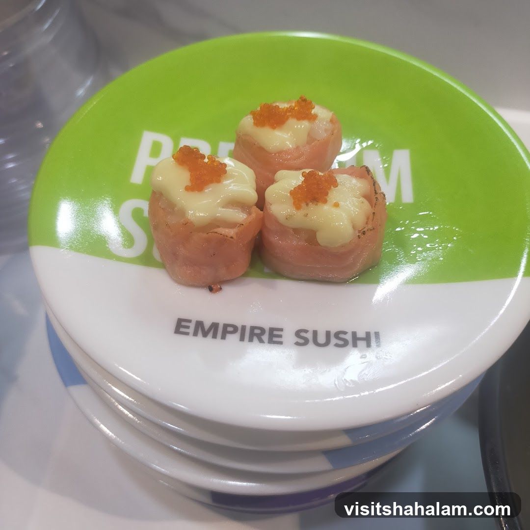 Sushi on a plate