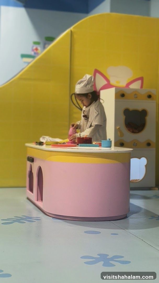 Child playing chef