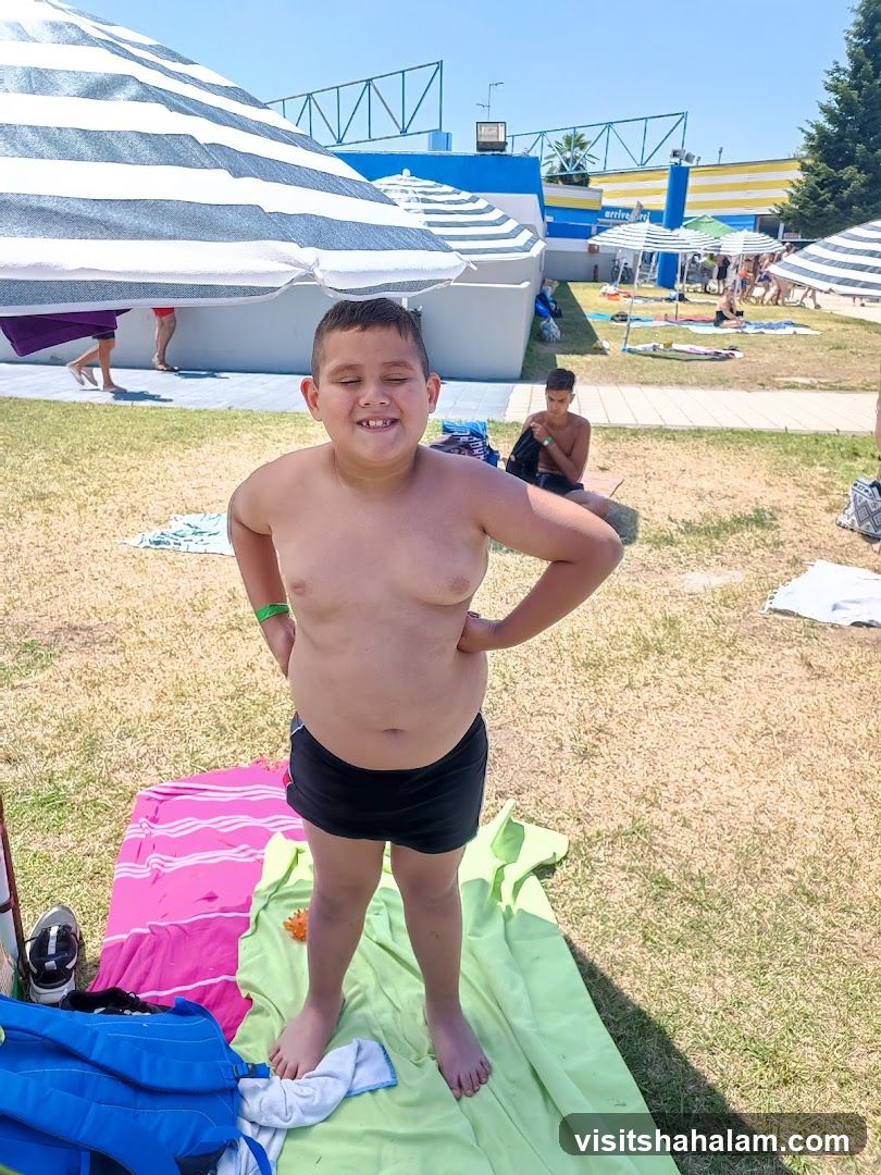 Boy at the pool