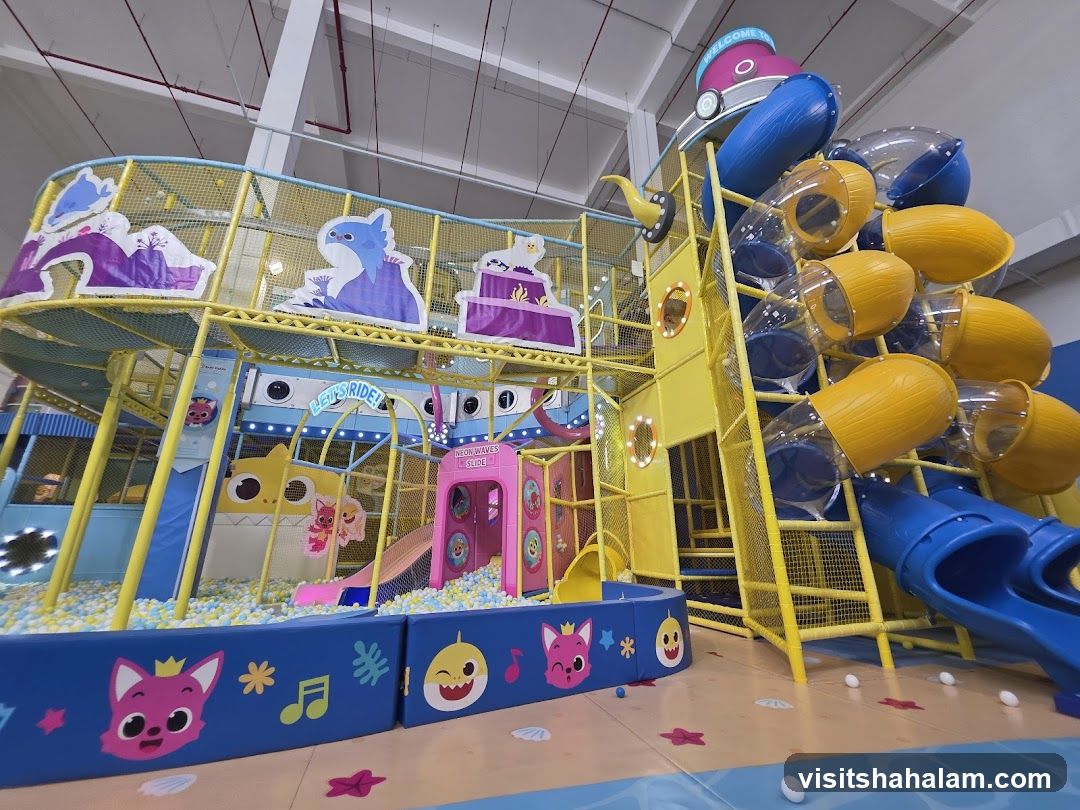 Indoor Playground with Slides and Ball Pit
