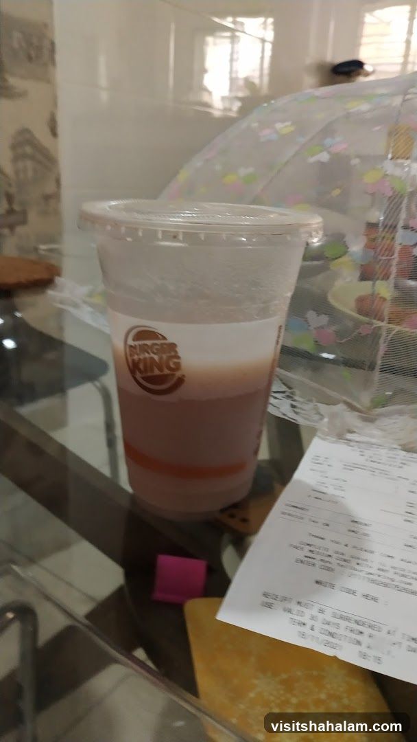 Burger King Drink and Receipt