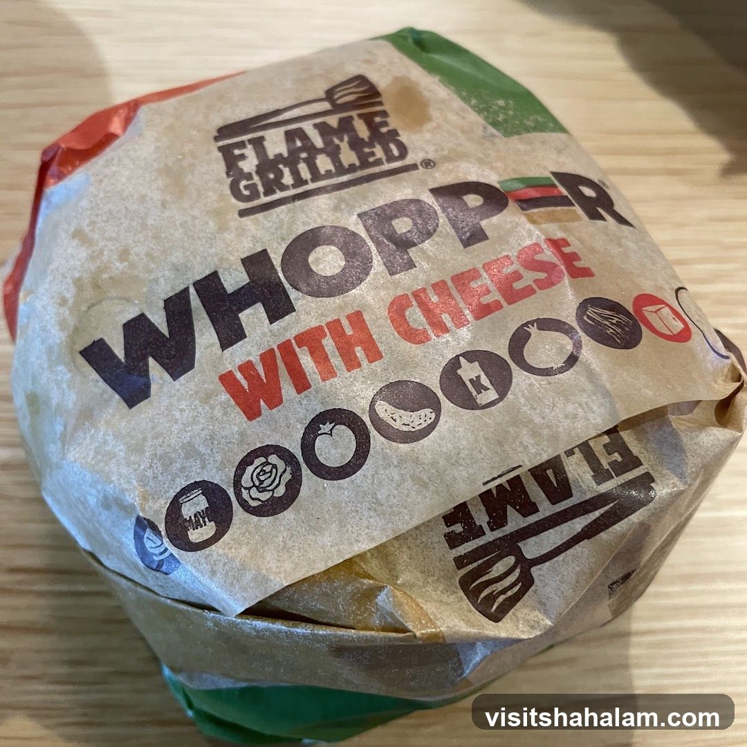 Whopper with Cheese Burger Wrapper