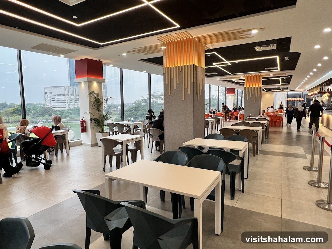 Modern Food Court Interior
