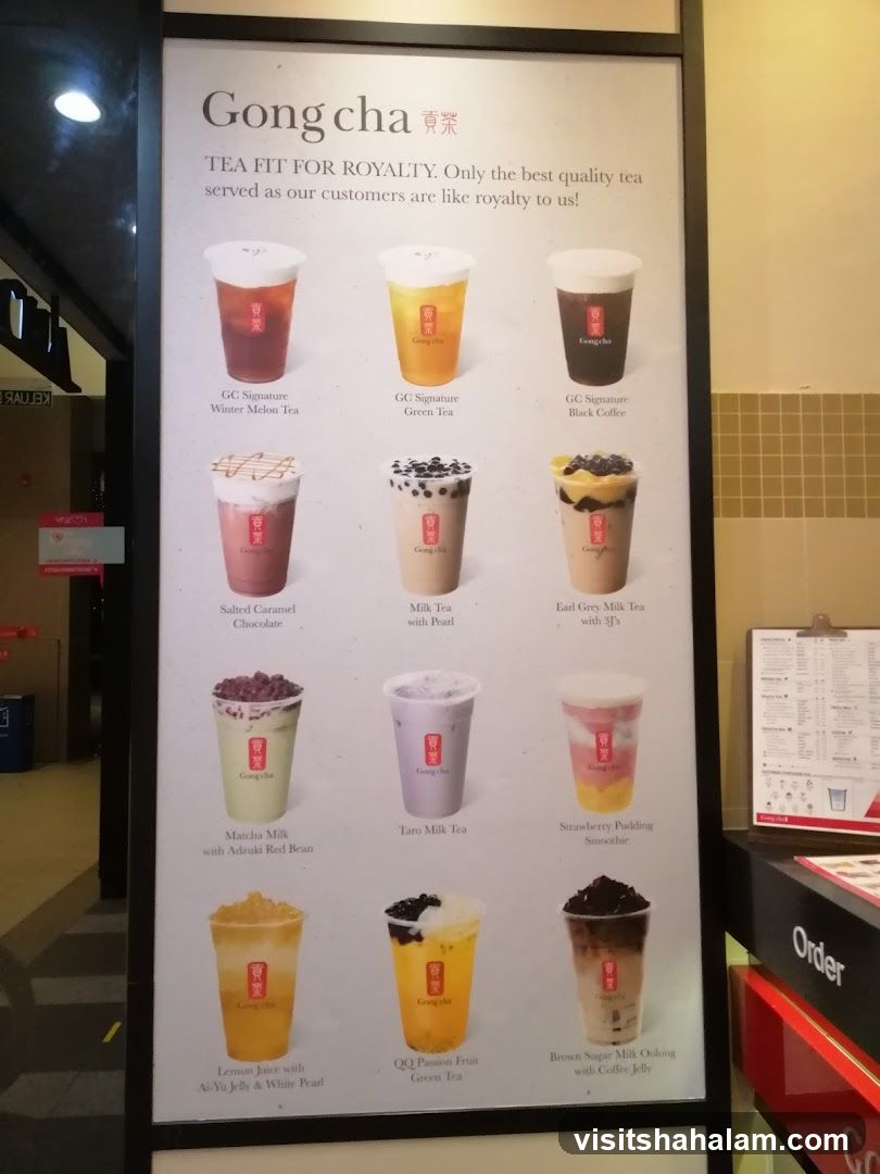Gong Cha Menu