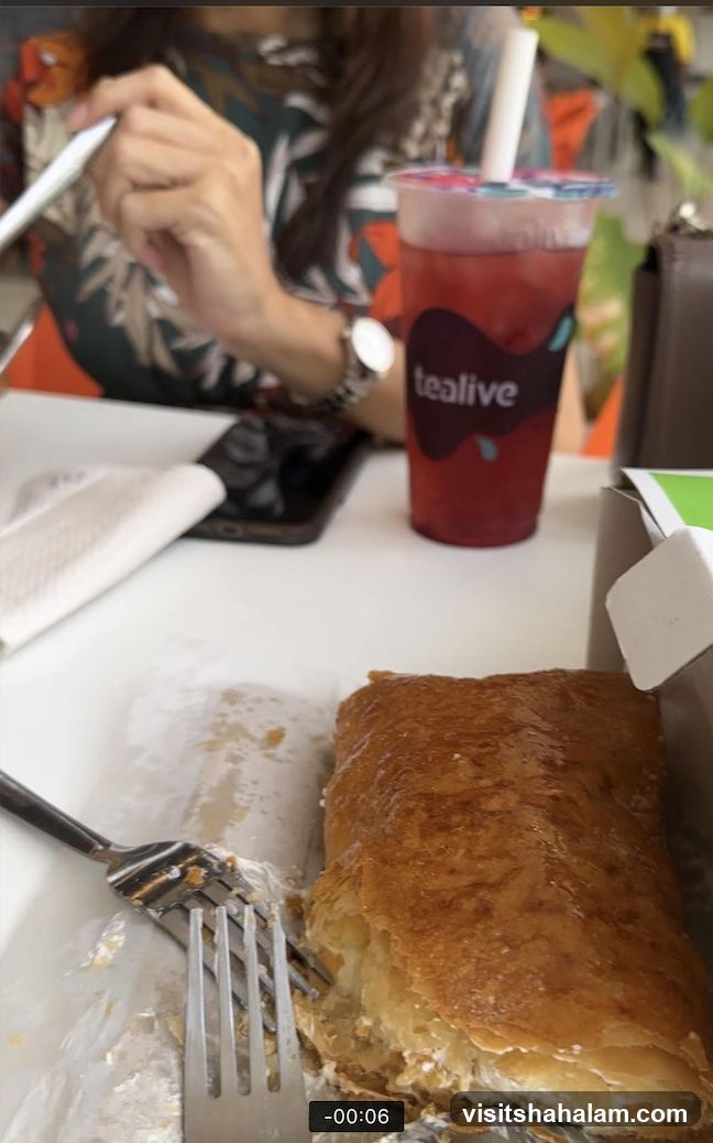 Tealive Drink and Pastry