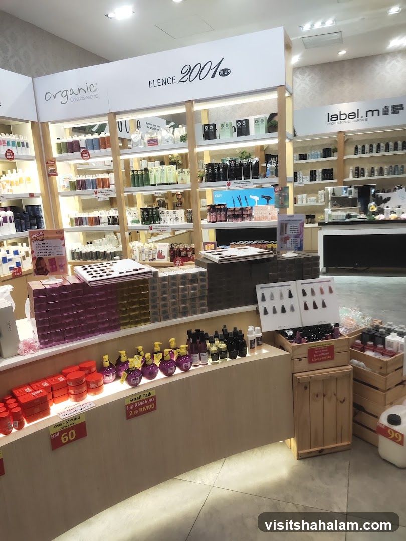 Haircare Products Display