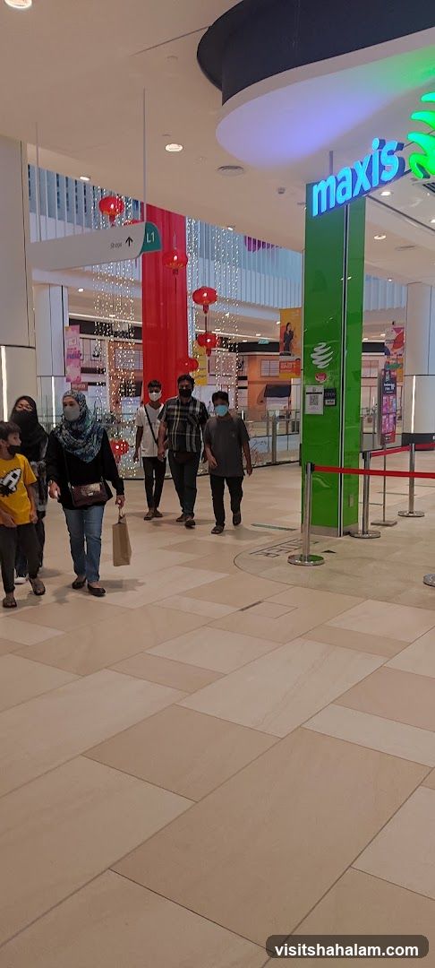 People walking in a mall