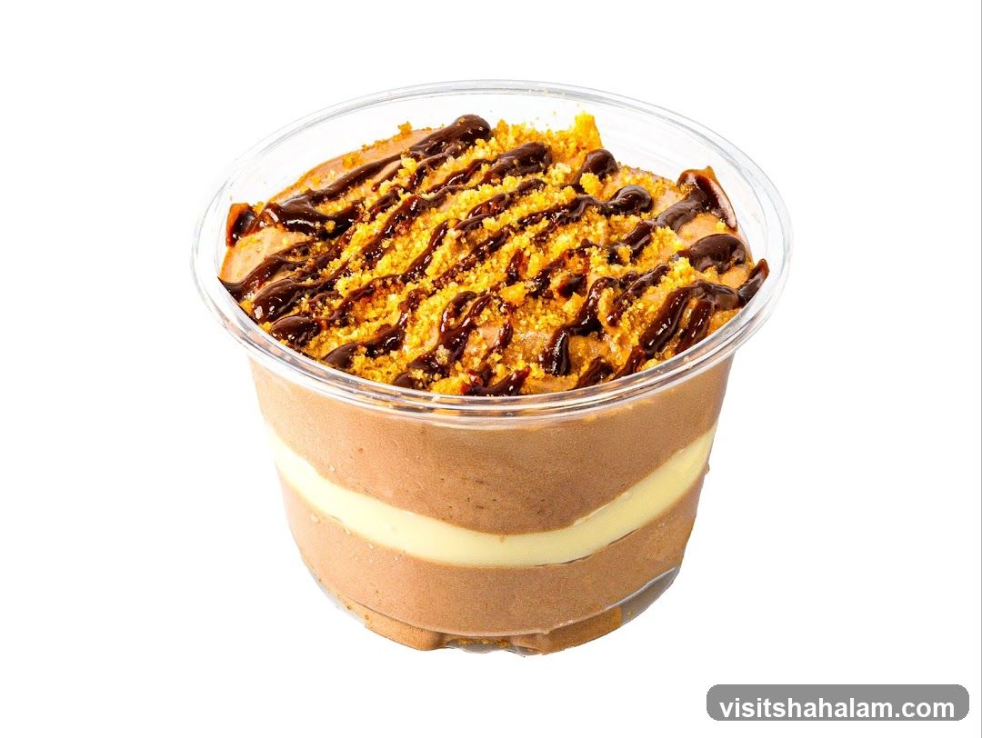 Dessert in a clear plastic cup