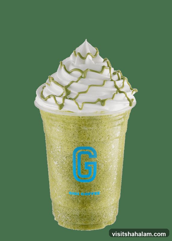 Green Frappuccino with Whipped Cream