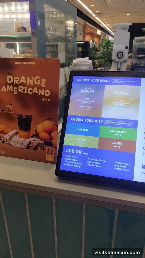 Gigi Coffee Menu