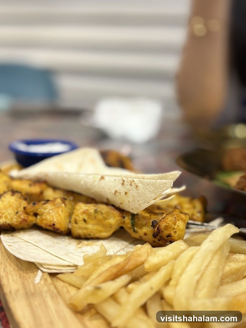 Chicken Skewers with Fries
