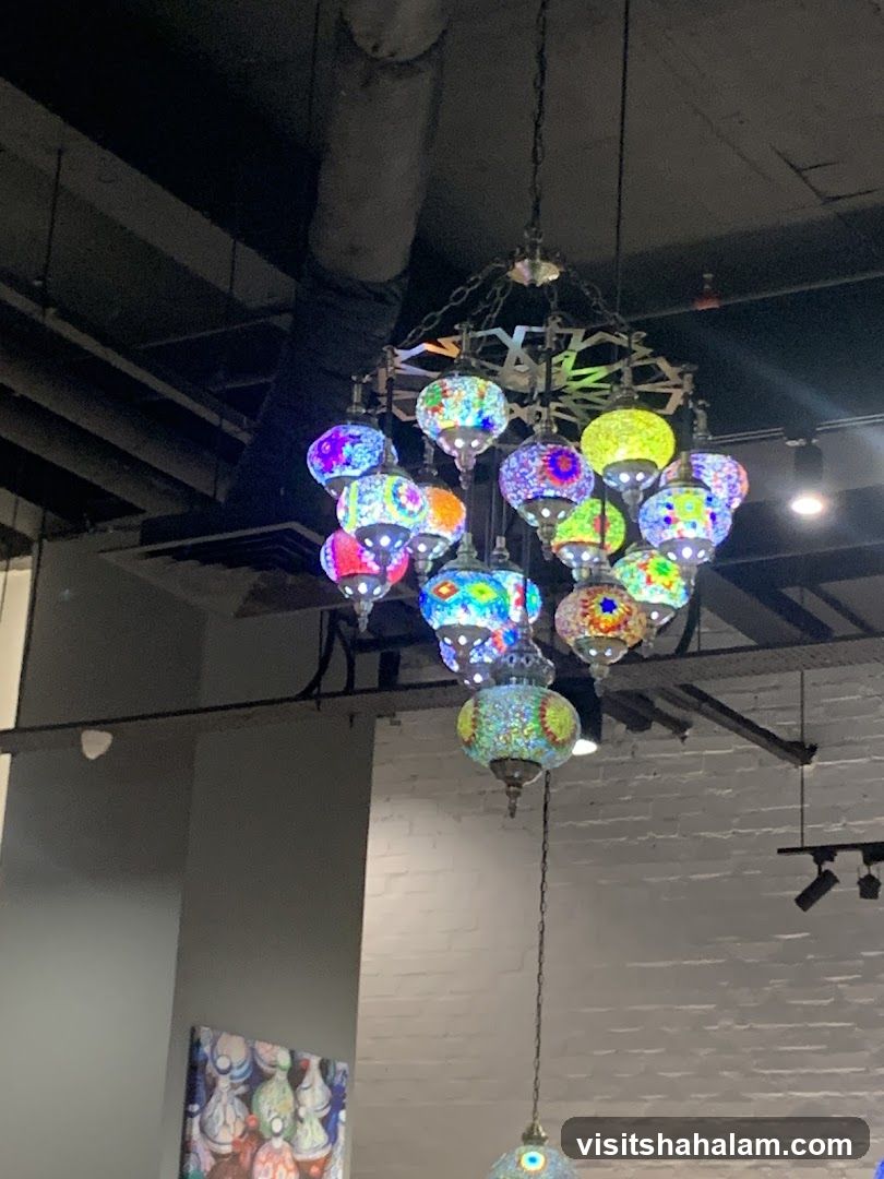 Colorful Mosaic Chandelier