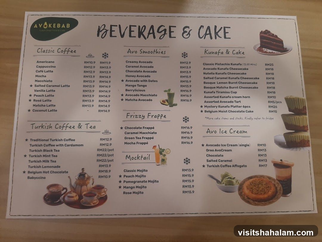 AVOKEBAB BEVERAGE & CAKE